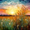 Диамантен гоблен 20 x 20 "Поле с цветя"