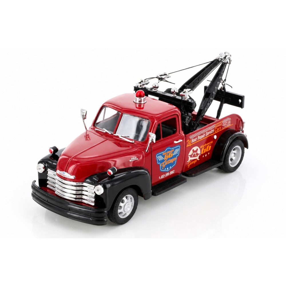 Колекционерски метален модел Chevrolet Tow Truck / Шевролет, 1953, WELLY, 1:24, бордо
