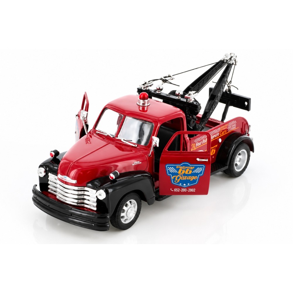 Колекционерски метален модел Chevrolet Tow Truck / Шевролет, 1953, WELLY, 1:24, бордо
