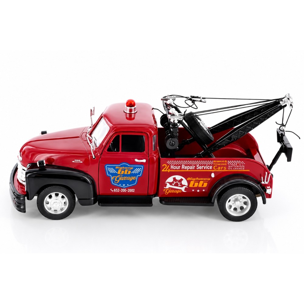 Колекционерски метален модел Chevrolet Tow Truck / Шевролет, 1953, WELLY, 1:24, бордо
