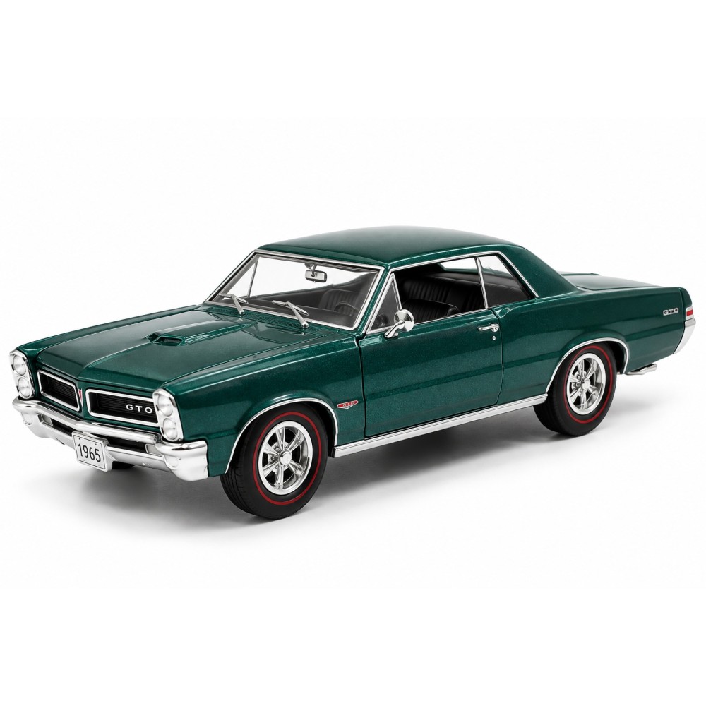 Колекционерски метален модел Pontiac GTO / Понтиак, 1965, WELLY, 1:24, тъмнозелен металик