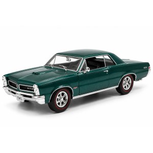 Колекционерски метален модел Pontiac GTO / Понтиак, 1965, WELLY, 1:24, тъмнозелен металик