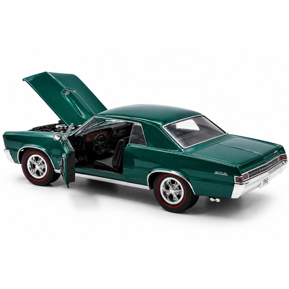 Колекционерски метален модел Pontiac GTO / Понтиак, 1965, WELLY, 1:24, тъмнозелен металик