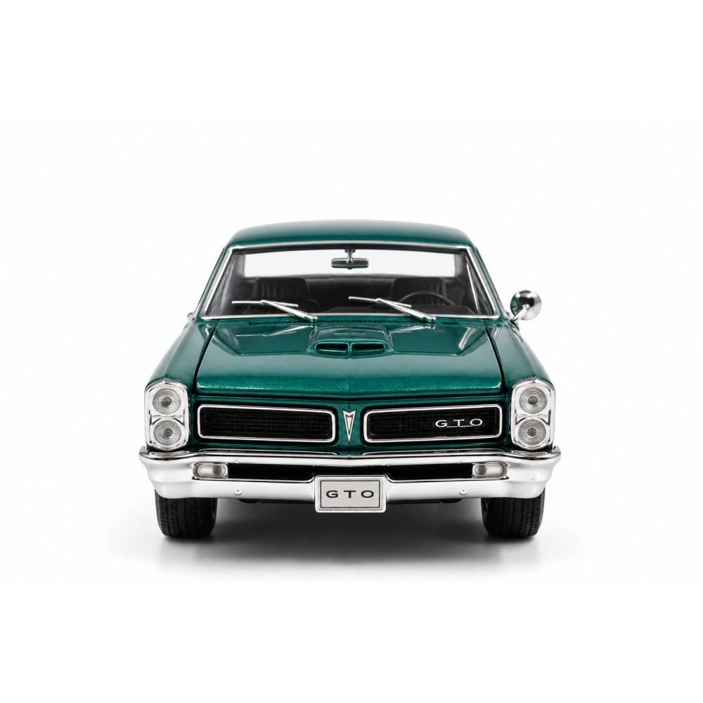 Колекционерски метален модел Pontiac GTO / Понтиак, 1965, WELLY, 1:24, тъмнозелен металик
