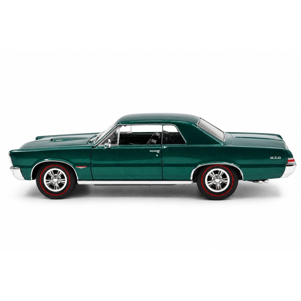 Колекционерски метален модел Pontiac GTO / Понтиак, 1965, WELLY, 1:24, тъмнозелен металик