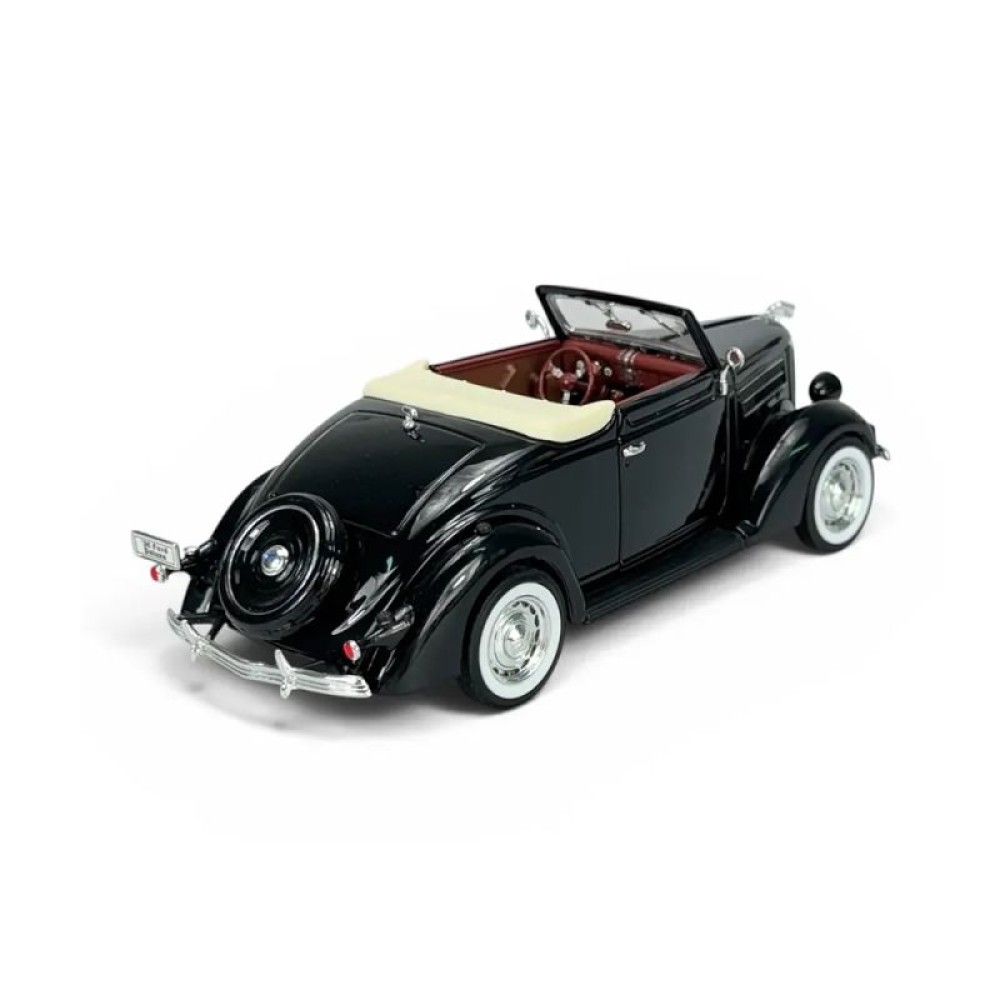 Колекционерски метален модел Ford Deluxe Cabriolet / Форд, 1936, WELLY, 1:24, черен