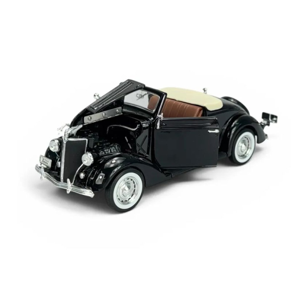 Колекционерски метален модел Ford Deluxe Cabriolet / Форд, 1936, WELLY, 1:24, черен