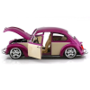 Колекционерски метален модел Volkswagen Beetle Hot Rider / Фолксваген, 1971, WELLY, 1:24, лилав/кремав