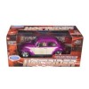 Колекционерски метален модел Volkswagen Beetle Hot Rider / Фолксваген, 1971, WELLY, 1:24, лилав/кремав