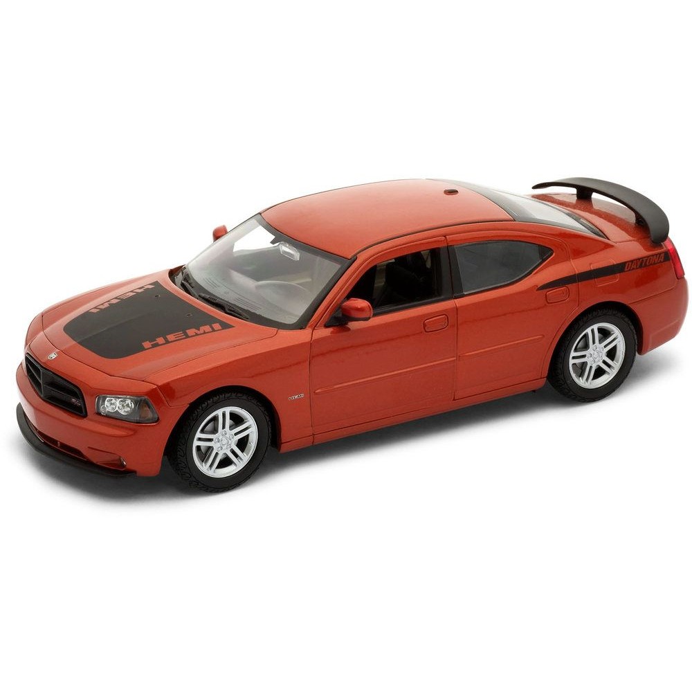 Колекционерски метален модел Dodge Charger Daytona R/T / Додж, 2006, WELLY, 1:24, оранжев металик