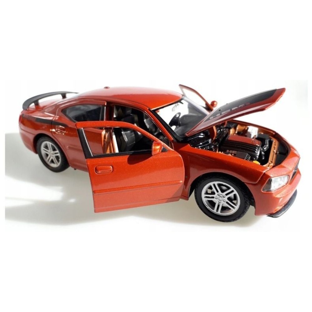 Колекционерски метален модел Dodge Charger Daytona R/T / Додж, 2006, WELLY, 1:24, оранжев металик