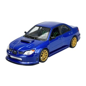 Колекционерски метален модел Subaru Impreza WRX STI / Субару, 2006, WELLY, 1:24, син металик