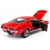 Колекционерски метален модел Ford Mustang GT / Форд Мустанг, 1967, WELLY, 1:24, червен