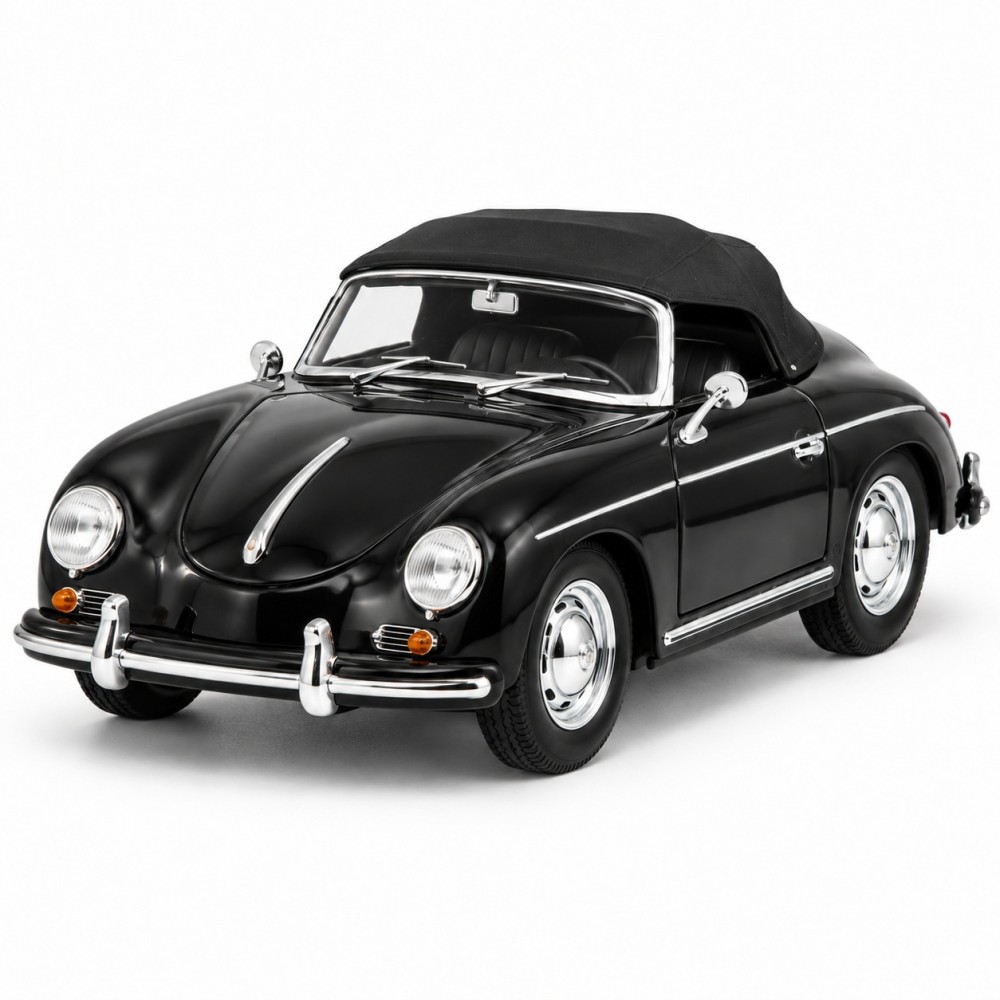 Колекционерски метален модел Porsche 356A Speedster / Порше, Welly, мащаб 1:24, черен