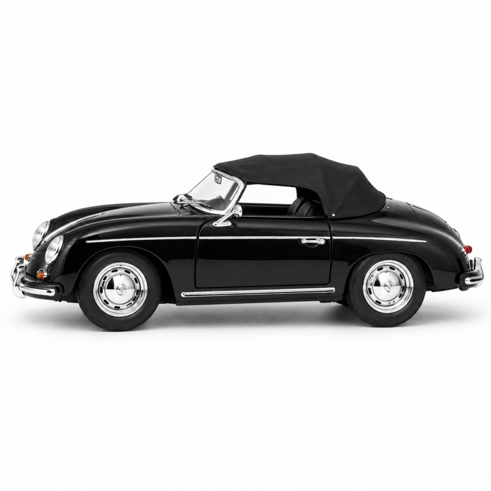 Колекционерски метален модел Porsche 356A Speedster / Порше, Welly, мащаб 1:24, черен