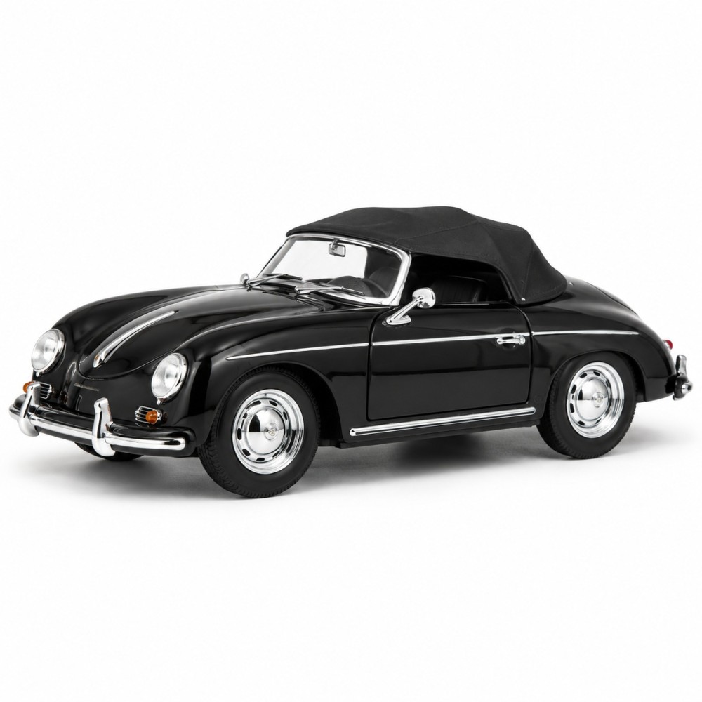 Колекционерски метален модел Porsche 356A Speedster / Порше, Welly, мащаб 1:24, черен