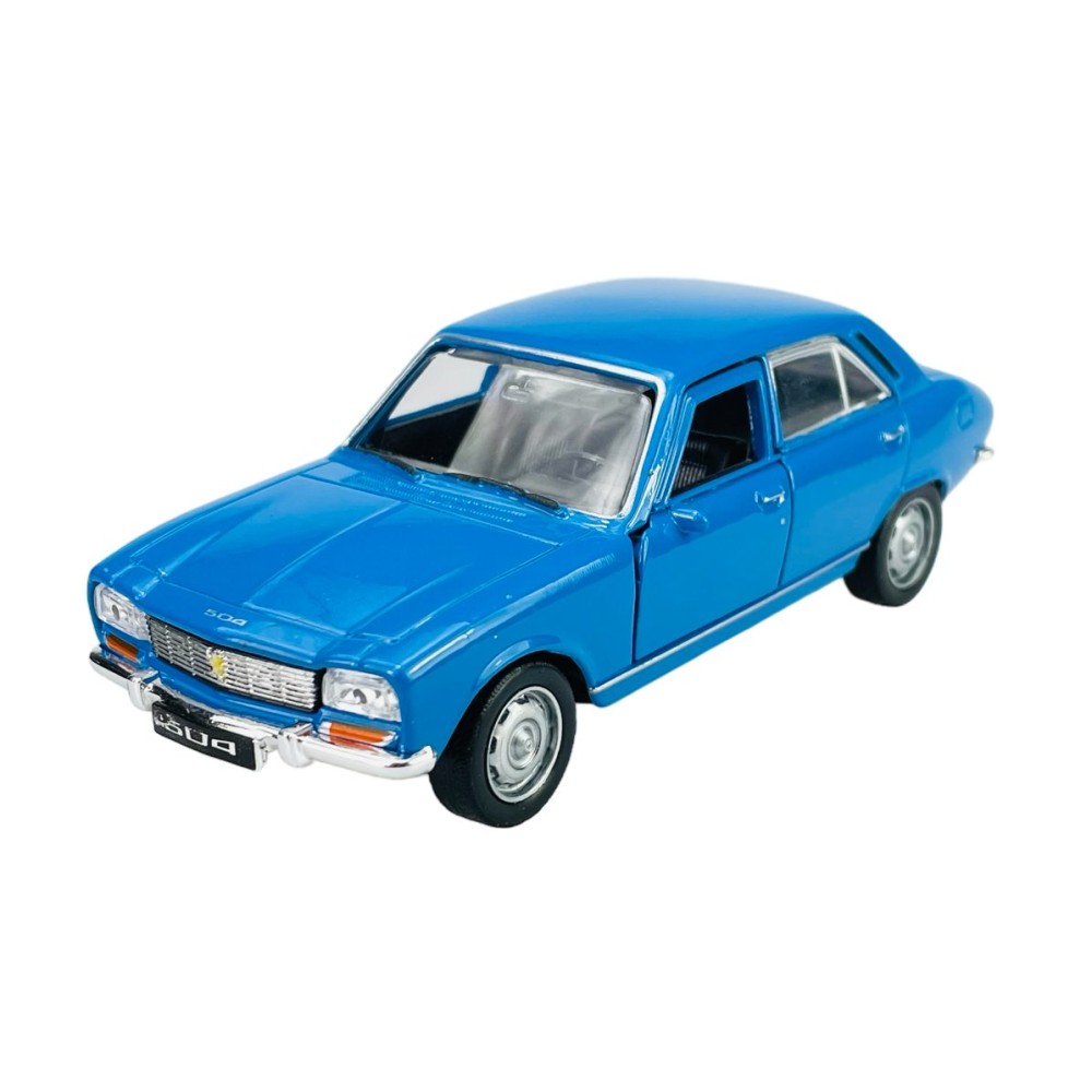 Колекционерски метален модел Peugeot 504 / Пежо, 1975, WELLY, 1:34, син