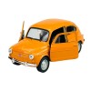 Колекционерски метален модел Fiat 500 Nuova / Фиат, 1957, WELLY, 1:34, жълт