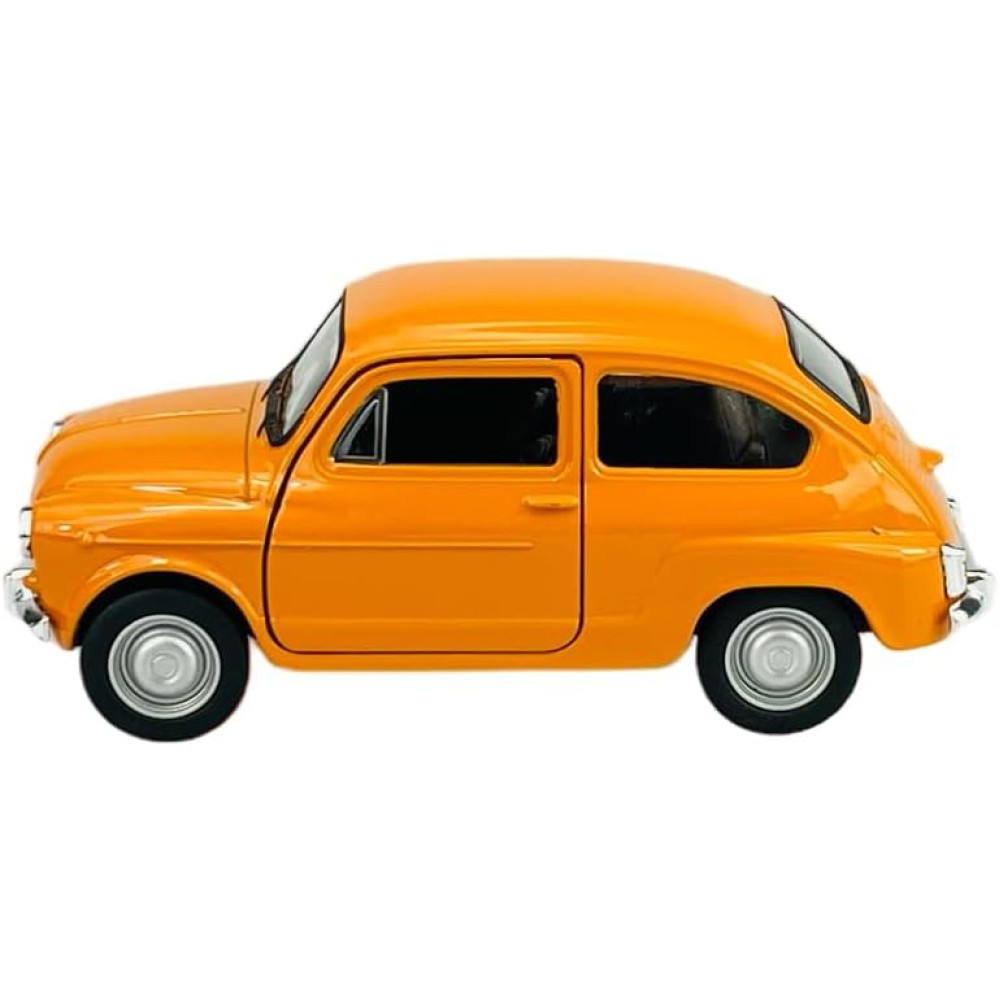 Колекционерски метален модел Fiat 500 Nuova / Фиат, 1957, WELLY, 1:34, жълт
