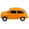 Колекционерски метален модел Fiat 500 Nuova / Фиат, 1957, WELLY, 1:34, жълт