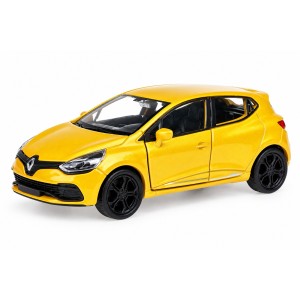 Колекционерски метален модел Renault Clio RS / Рено Клио, 2013, WELLY, 1:34, жълт