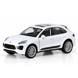 Колекционерски метален модел Porsche Macan Turbo / Порше, WELLY, 1:34, бял