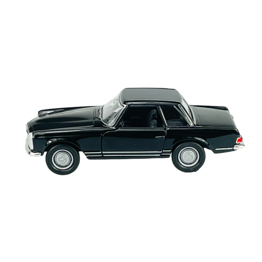 Колекционерски метален модел Mercedes-Benz 230 SL (W113) / Мерцедес-Бенц, 1963, WELLY, 1:34, черен