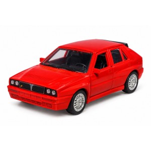 Колекционерски метален модел Lancia Delta HF Integrale Evoluzione Martini 5 / Ланча, 1992, WELLY, 1:34, червен