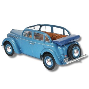 Метална колa Moskwitch 400-420A / Москвич, 1949, Hachette, мащаб 1:24, син цвят