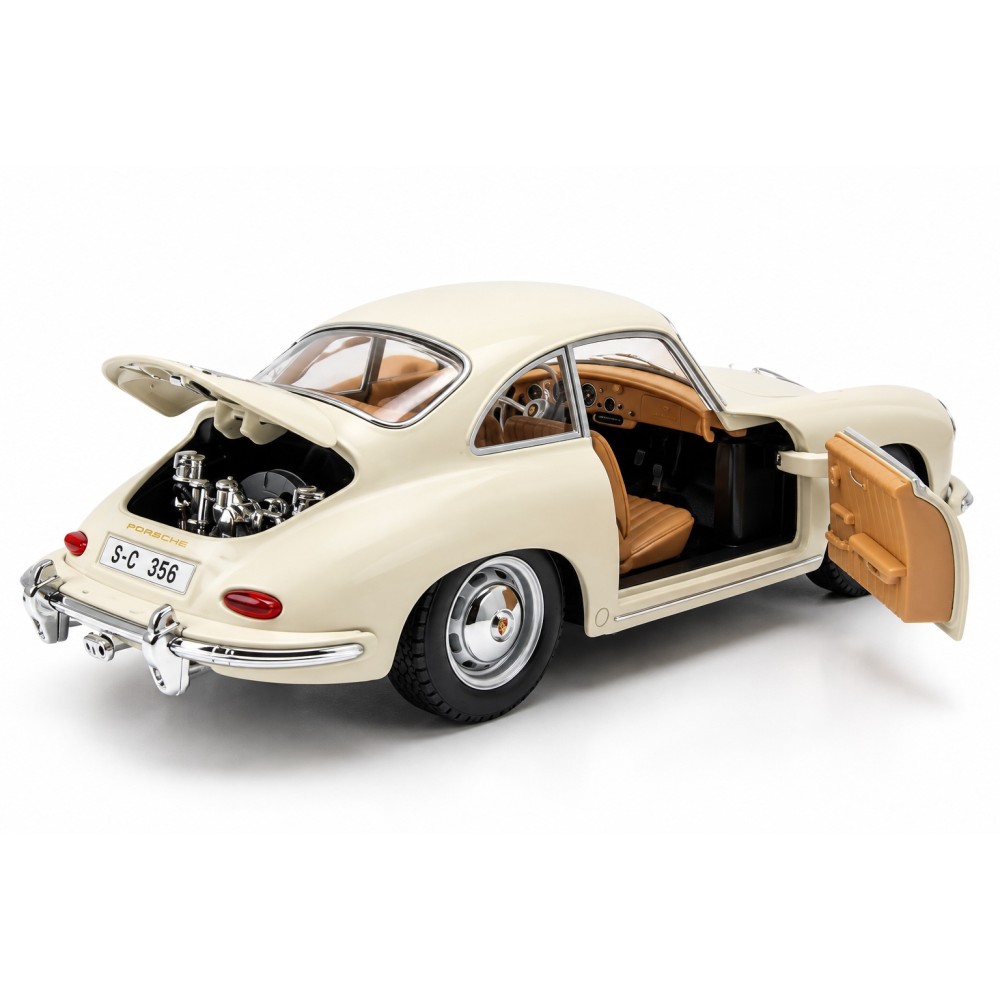 Колекционерски метален модел Porsche 356 B Coupé / Порше, 1961, Bburago, 1:24, бял
