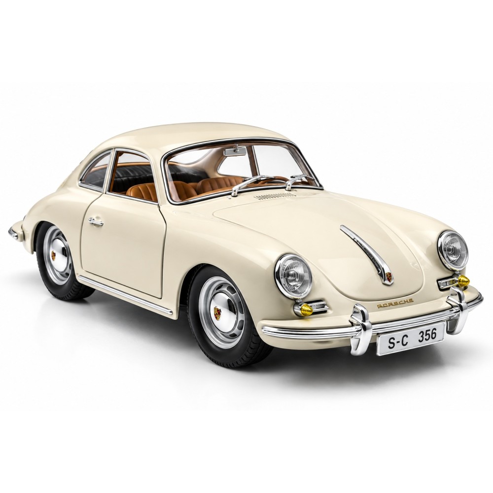 Колекционерски метален модел Porsche 356 B Coupé / Порше, 1961, Bburago, 1:24, бял