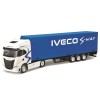 Колекционерски метален модел Iveco S-Way 570 с полуремарке / Ивеко, Bburago, 1:43, бял и син