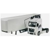 Колекционерски метален модел Mercedes-Benz Actros Sedis Logistics / Мерцедес-Бенц, Bburago, 1:43, бял