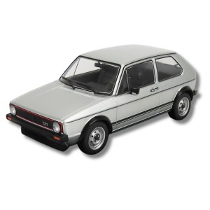 Метална кола Volkswagen Golf GTI 1.6 / Фолксваген Голф, 1976, Hachette, мащаб 1:24, сив цвят
