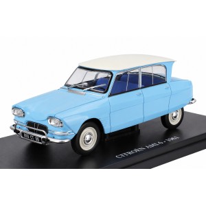 Колекционерски метален модел Citroën Ami 6 / Ситроен, 1961, EDICOLA, 1:24, светлосин