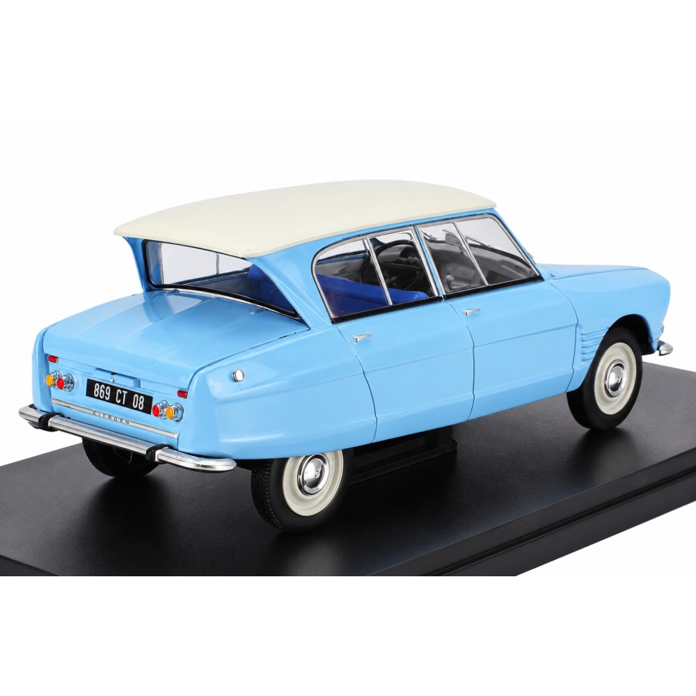 Колекционерски метален модел Citroën Ami 6 / Ситроен, 1961, EDICOLA, 1:24, светлосин