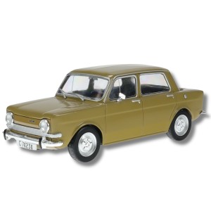 Метална кола Simca 1000 / Симка, 1969, Hachette, мащаб 1:24, бежов цвят