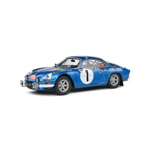 Колекционерски метален модел Renault Alpine A110 1600S / Рено Алпин, 1972, Solido, 1:18, син