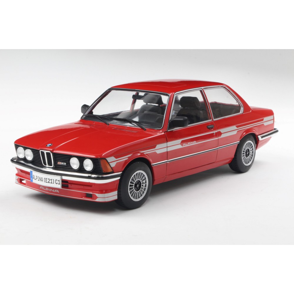 Метална кола BMW Alpina (E21) C1 2.3 / БМВ, 1980, Solido, мащаб 1:18, червен цвят