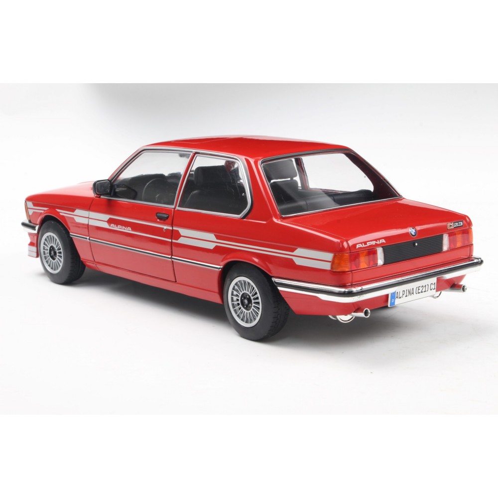 Метална кола BMW Alpina (E21) C1 2.3 / БМВ, 1980, Solido, мащаб 1:18, червен цвят