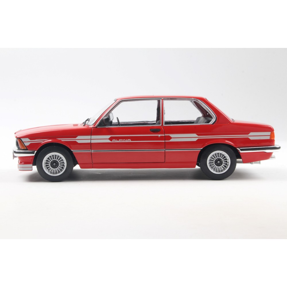 Метална кола BMW Alpina (E21) C1 2.3 / БМВ, 1980, Solido, мащаб 1:18, червен цвят