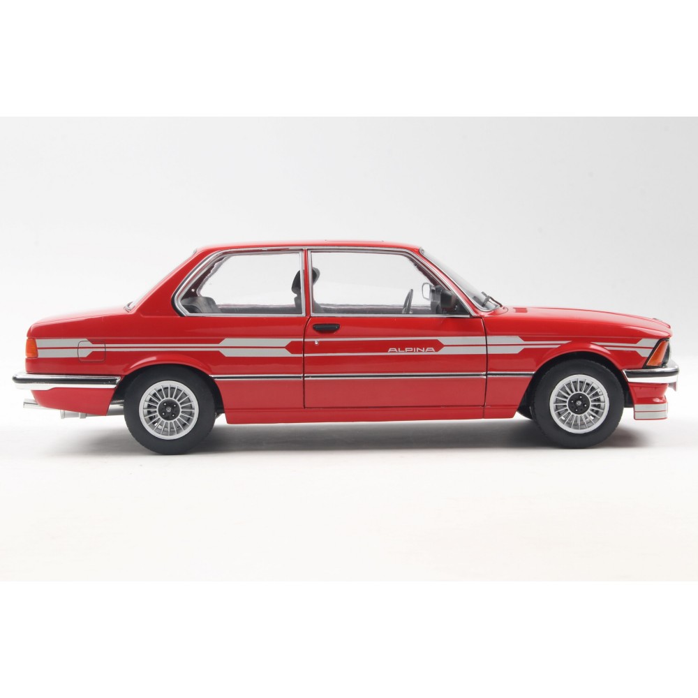 Метална кола BMW Alpina (E21) C1 2.3 / БМВ, 1980, Solido, мащаб 1:18, червен цвят