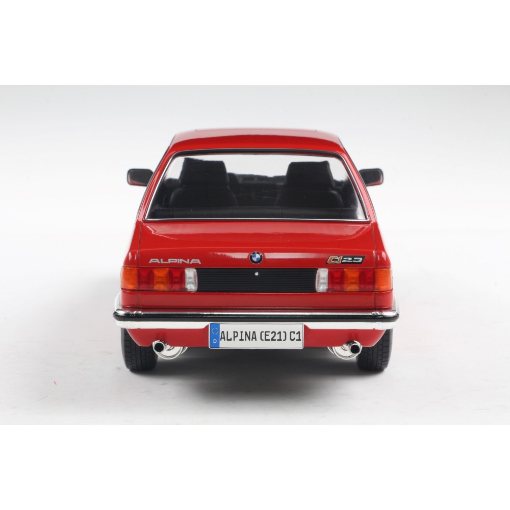 Метална кола BMW Alpina (E21) C1 2.3 / БМВ, 1980, Solido, мащаб 1:18, червен цвят
