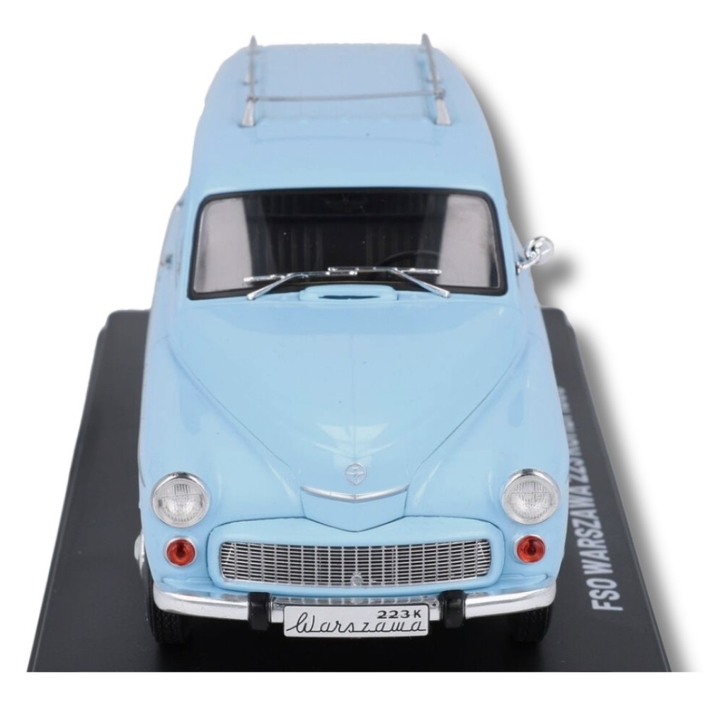 Колекционерски метален модел Warszawa 223 FSO Kombi / Варшава, 1965, EDICOLA, 1:24, светлосин