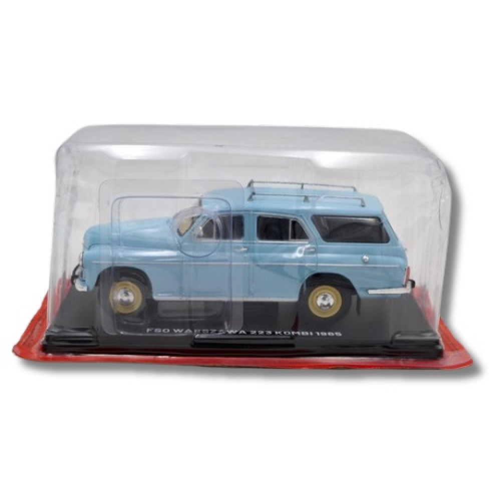 Колекционерски метален модел Warszawa 223 FSO Kombi / Варшава, 1965, EDICOLA, 1:24, светлосин