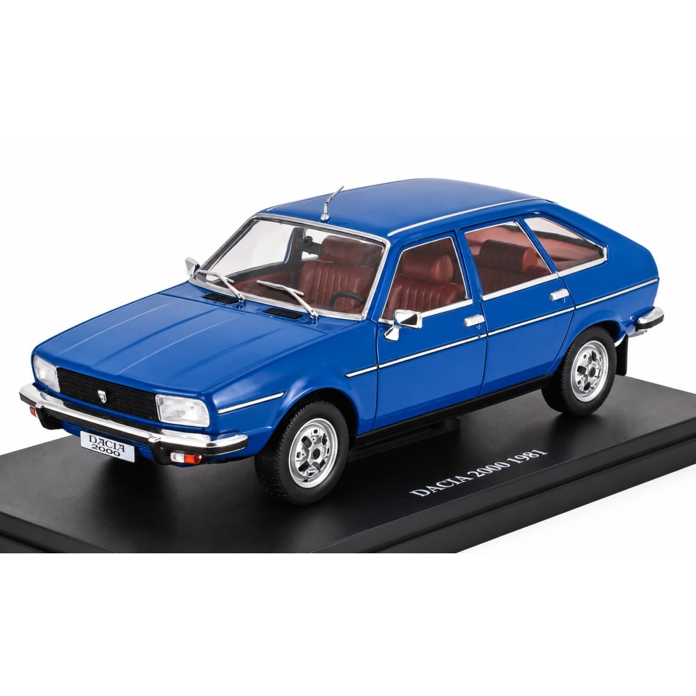 Колекционерски метален модел Dacia 2000 / Дачия, 1981, EDICOLA, 1:24, син
