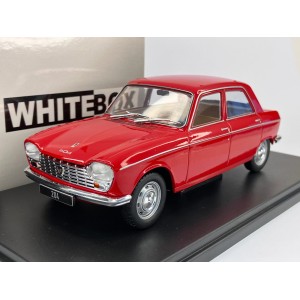 Метална колa Peugeot 204 / Пежо, 1968, WhiteBox, мащаб 1:24, червен цвят