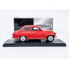 Метална колa Skoda Octavia Super / Шкода, 1959, WhiteBox, мащаб 1:24, червен цвят