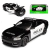 Метална колa Dodge Charger Pursuit / Додж, 2016, WELLY, мащаб 1:24, черно-бял цвят