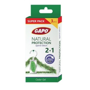 Гел ароматизатор против молци, с кедър, 3 бр, "Gapo"
